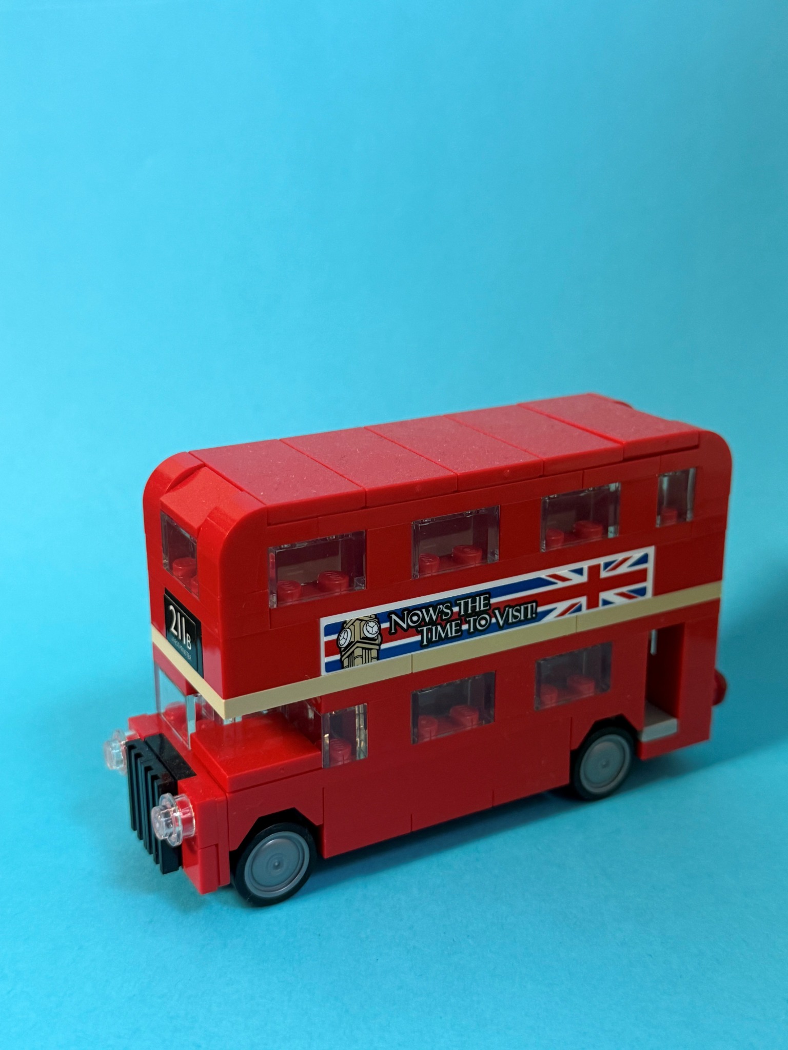 Red LEGO London double-decker bus